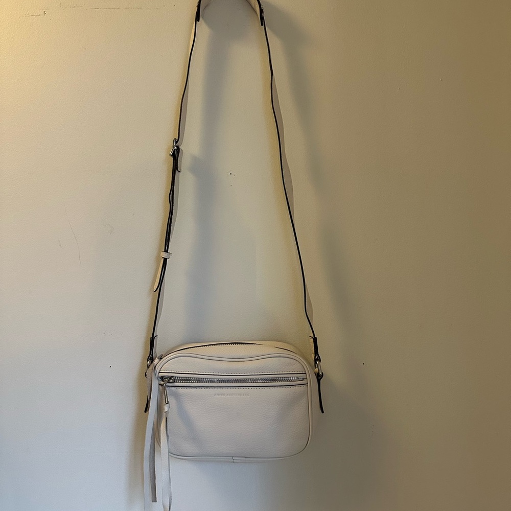 Aimee Kestenberg Berlin Leather Cream Crossbody Bag